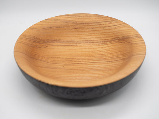 Beautiful Wooden ASH Dish Coloured / Textured - Handmade, Wood Turned and Very Unique