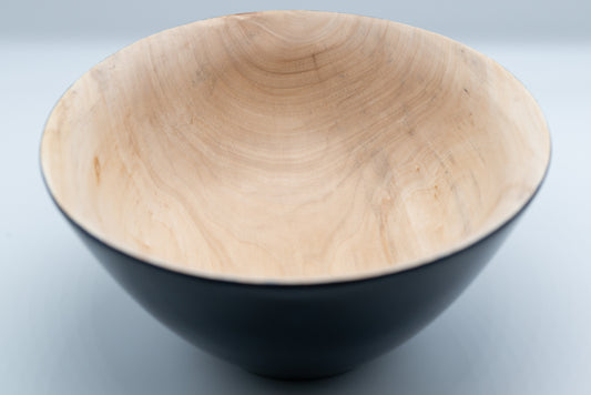Deep BLUE Tulipwood Wooden Bowl 19cm x 9cm - Handmade, Wood Turned and Very Unique
