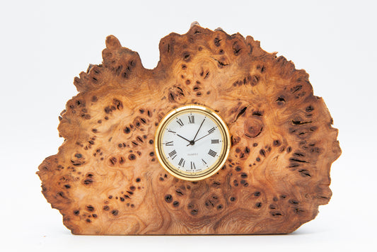 Oak Burr / Burr Desk Clock