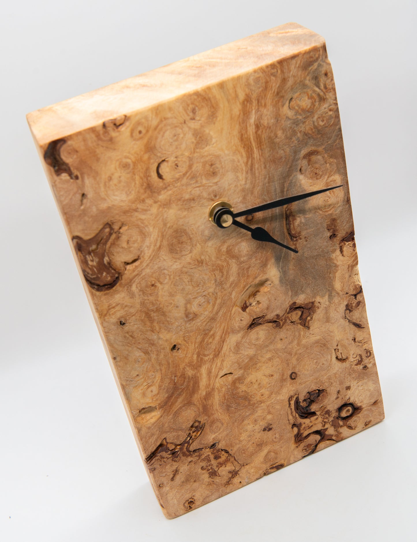 Chestnut Burr / Burl Shelf Clock