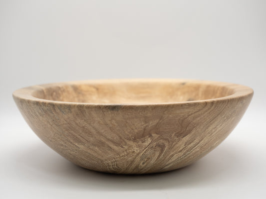 Spalted Holly Wooden Bowl - Handmade, Wood Turned and Very Unique