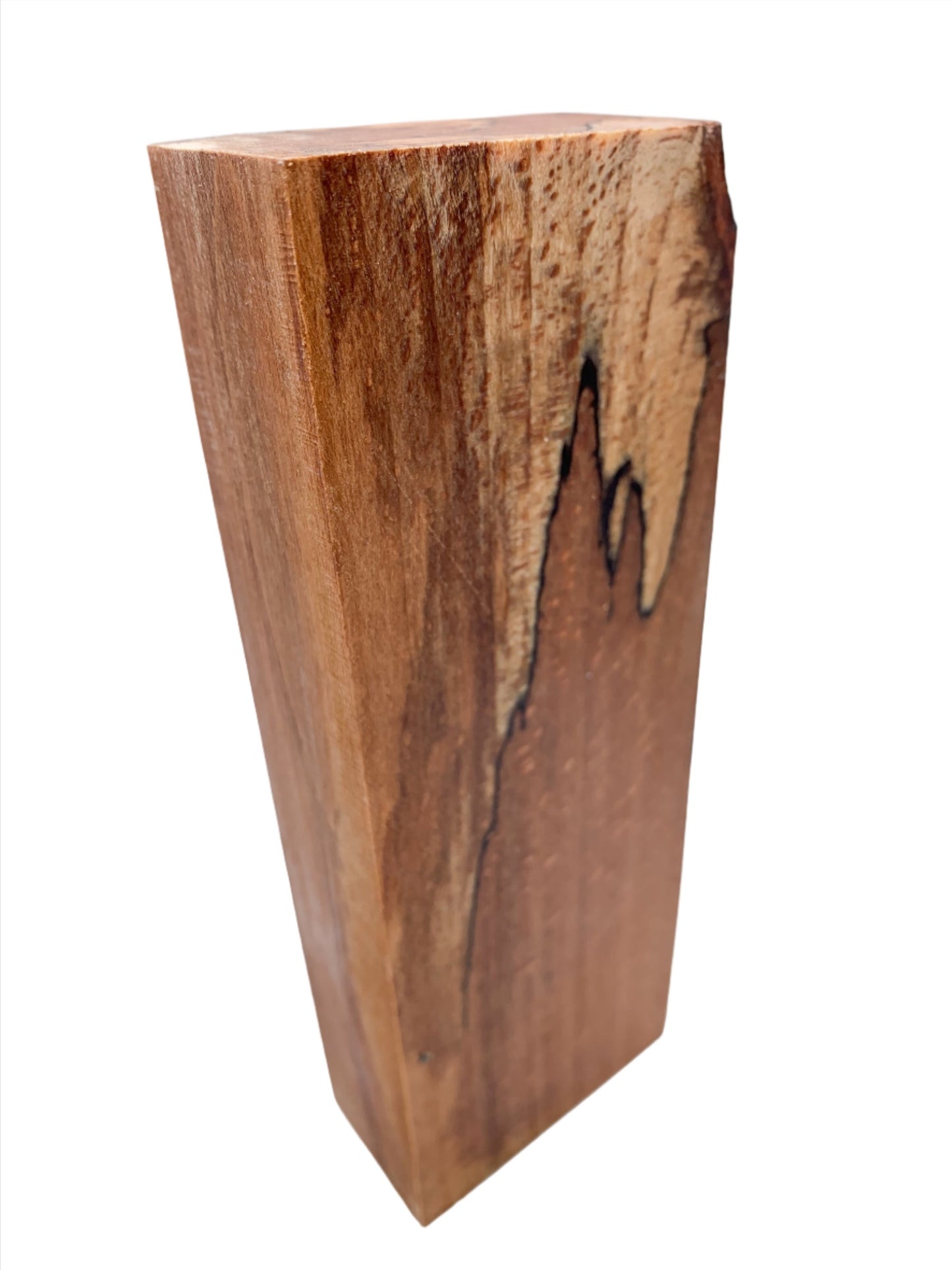 Spalted Beech Wood Knife Scale / Craft Blank | Fully Stabilised | 158x60x30 | Wooden Knife Handle
