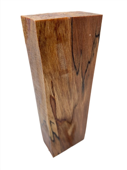 Spalted Beech Wood Knife Scale / Craft Blank | Fully Stabilised | 158x53x30 | Wooden Knife Handle