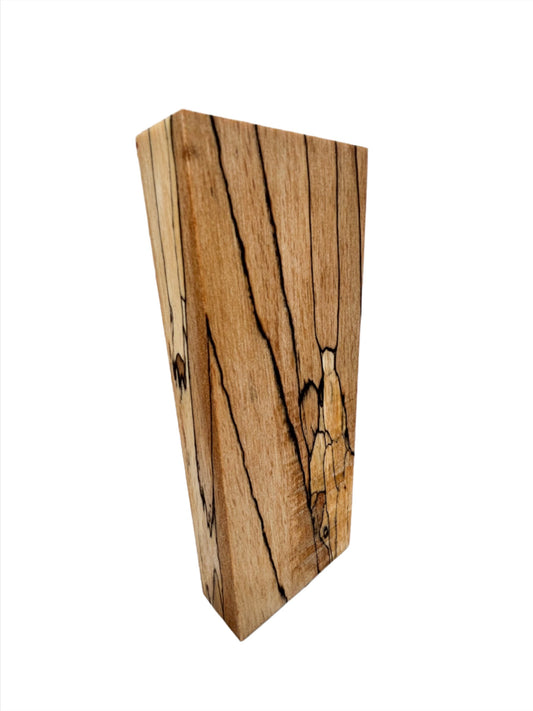 Spalted Beech Wood Knife Scale / Craft Blank | Fully Stabilised | 166x63x26 | Wooden Knife Handle