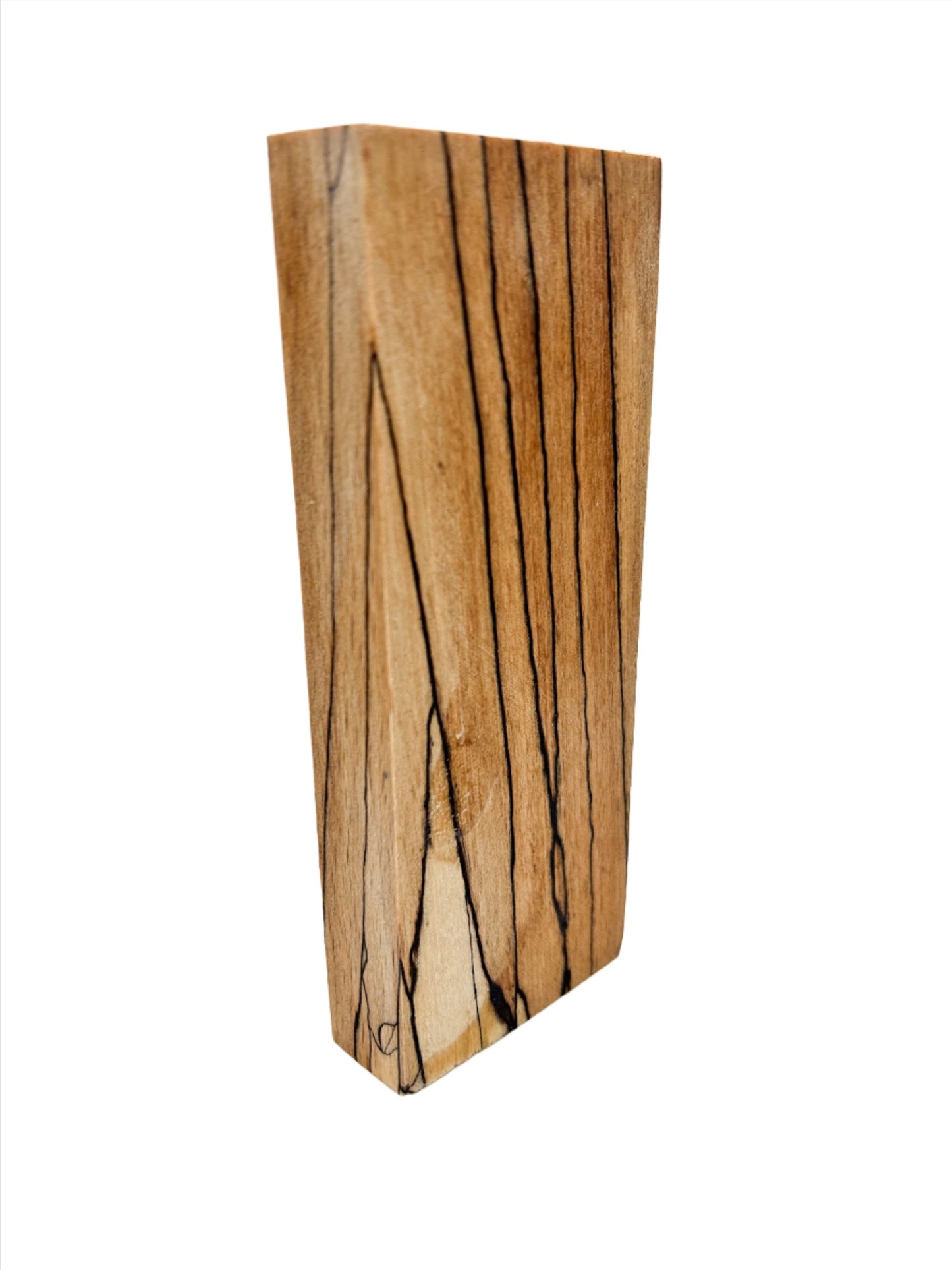 Spalted Beech Wood Knife Scale / Craft Blank | Fully Stabilised | 166x63x23 | Wooden Knife Handle