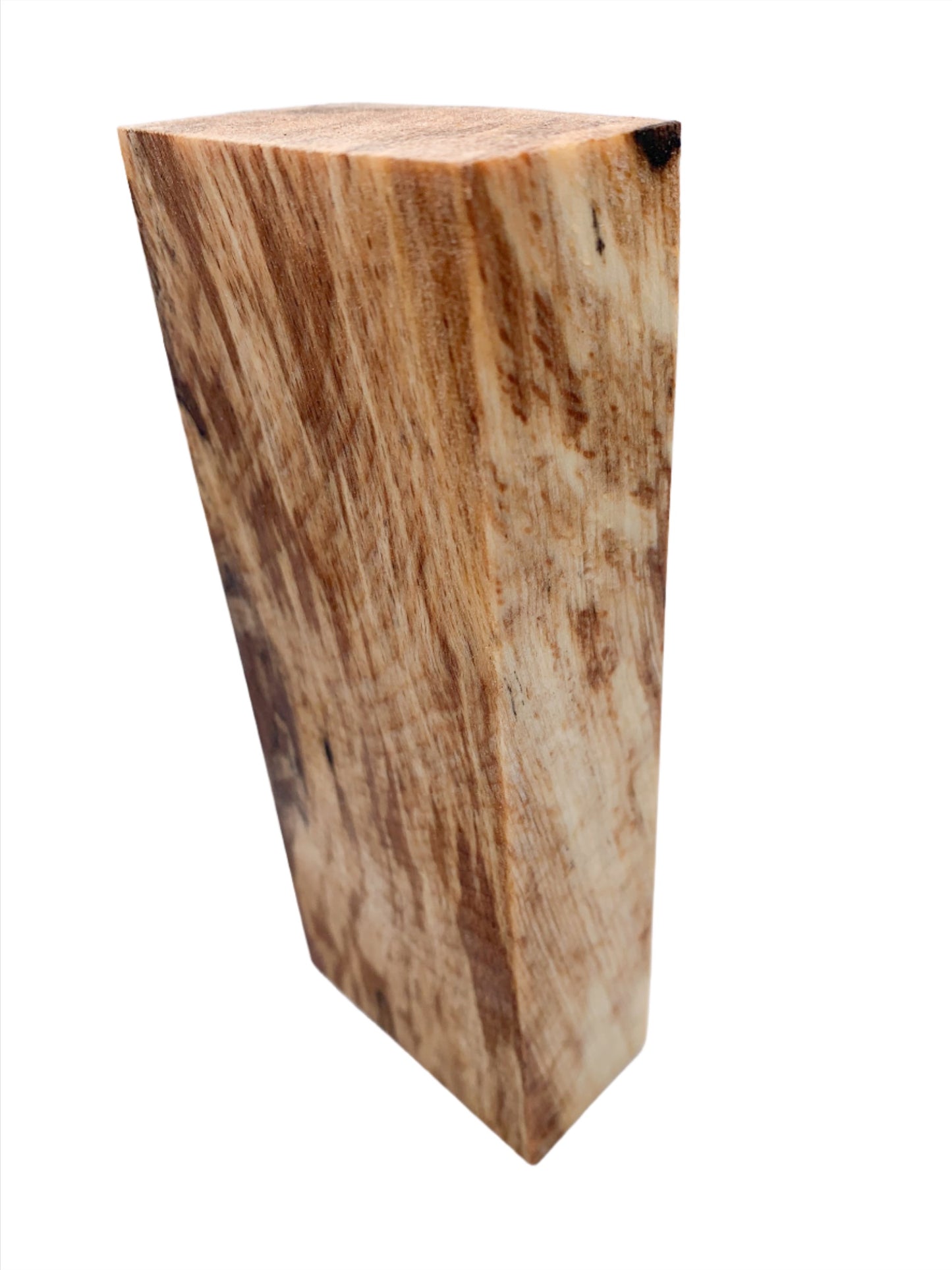 Spalted Beech Wood Knife Scale / Craft Blank | Fully Stabilised | 139x55x28 | Wooden Knife Handle