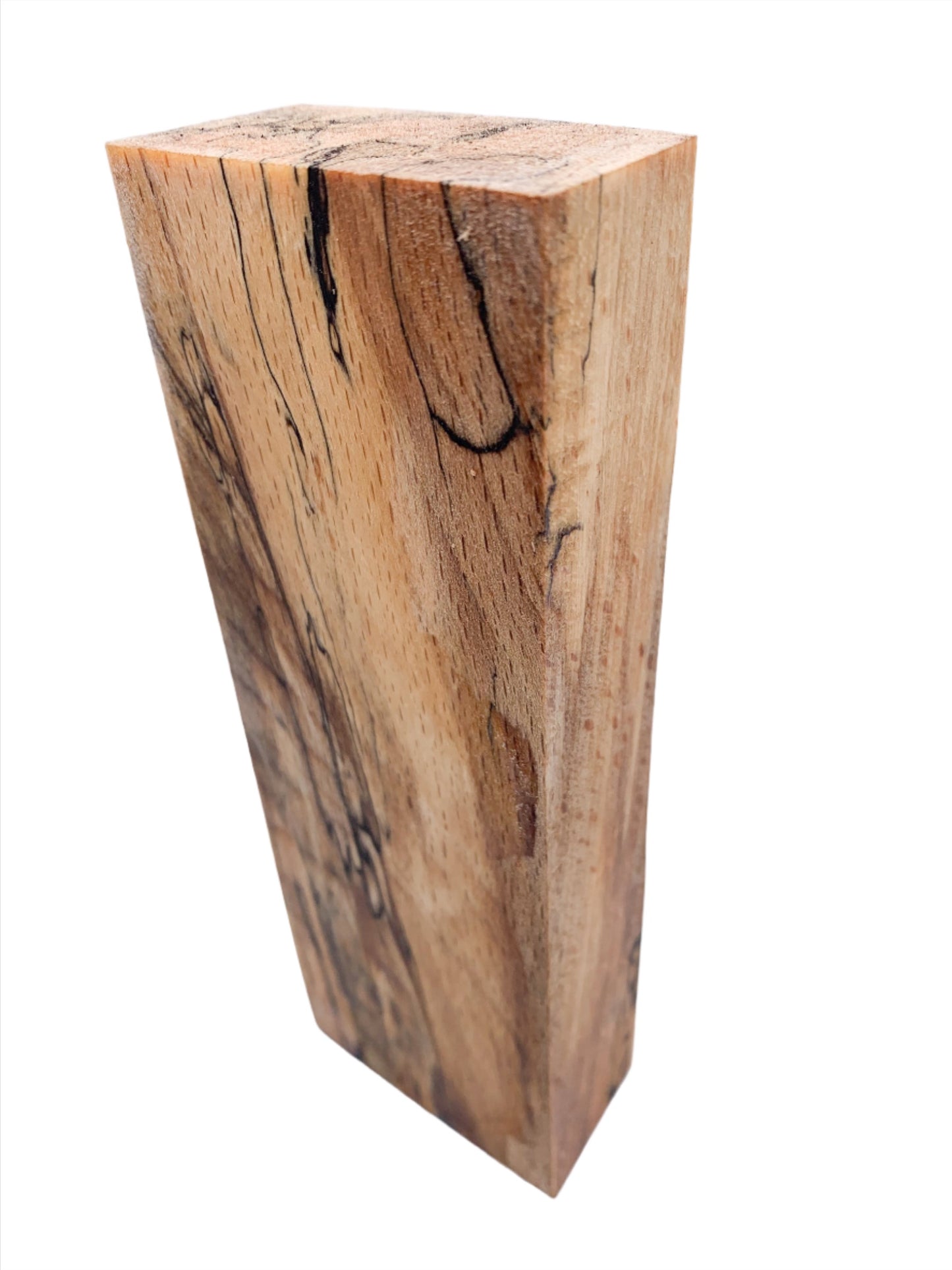 Spalted Beech Wood Knife Scale / Craft Blank | Fully Stabilised | 160x56x30 | Wooden Knife Handle