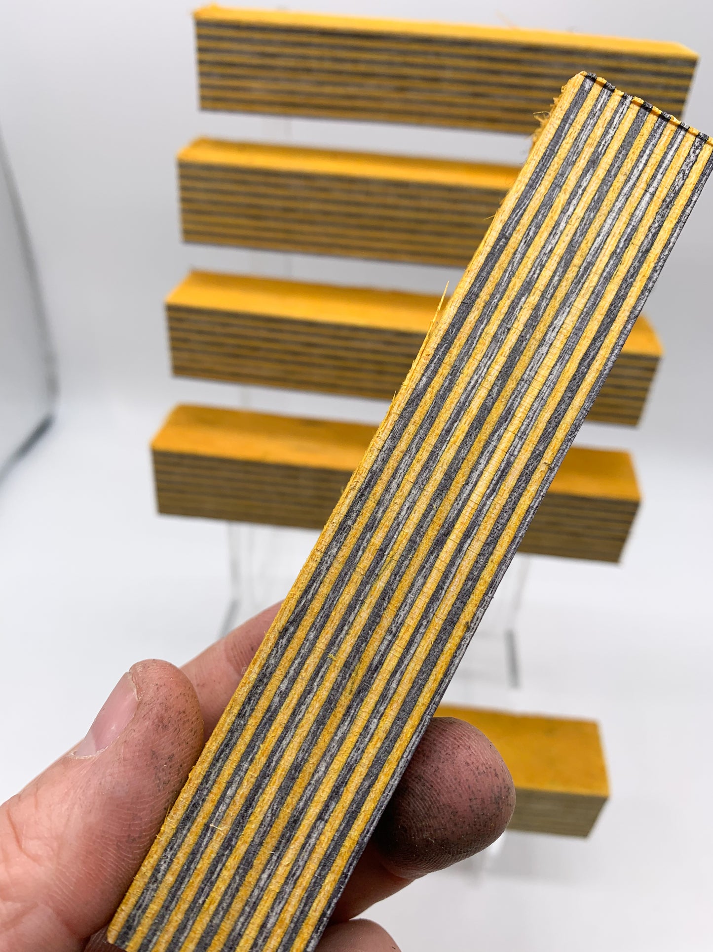 ViVi-Ply™ Birch Wood | Spectra | Wooden Pen Blanks | Yellow & Black