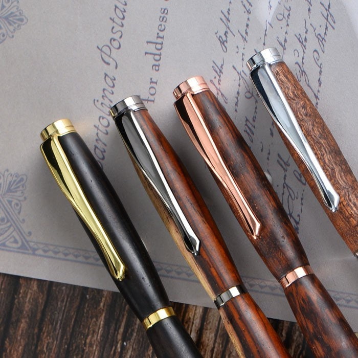 NEW DESIGN SLIMLINE Pen Kits | Multiple Choice Gold / Chrome / Rose Gold / Gun Metal | Pen Turning