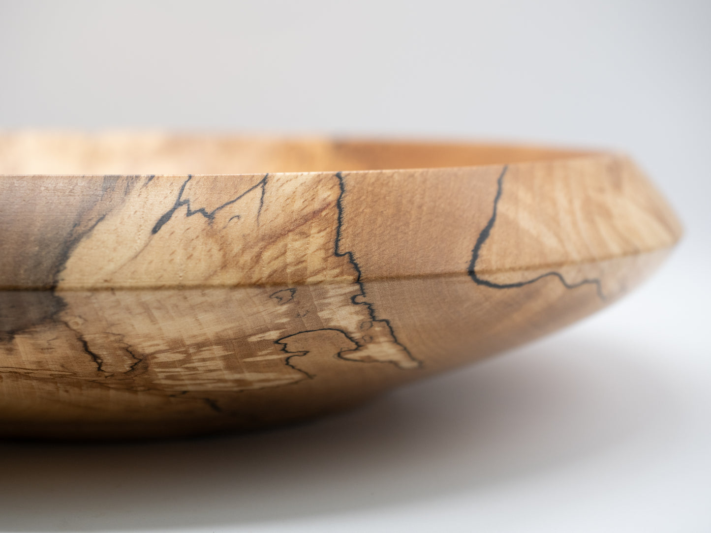 Spalted Beech Wooden Fruit Dish / Bowl - Handmade, Wood Turned and Very Unique