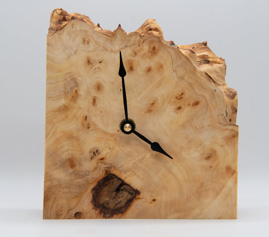 Chestnut Burr / Burl Shelf Clock