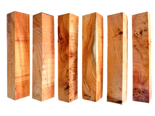 Yew Highly Figured Wood |  English | Wooden Pen Blanks