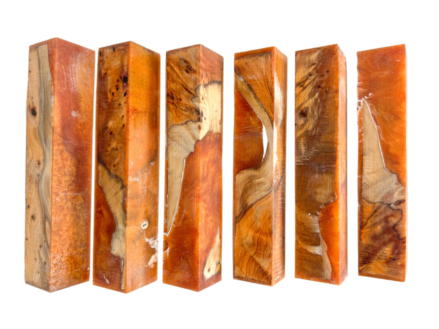 Yew Burr / Burl | Antique Gold with a hint of White | Alumilite Resin Pen Blanks