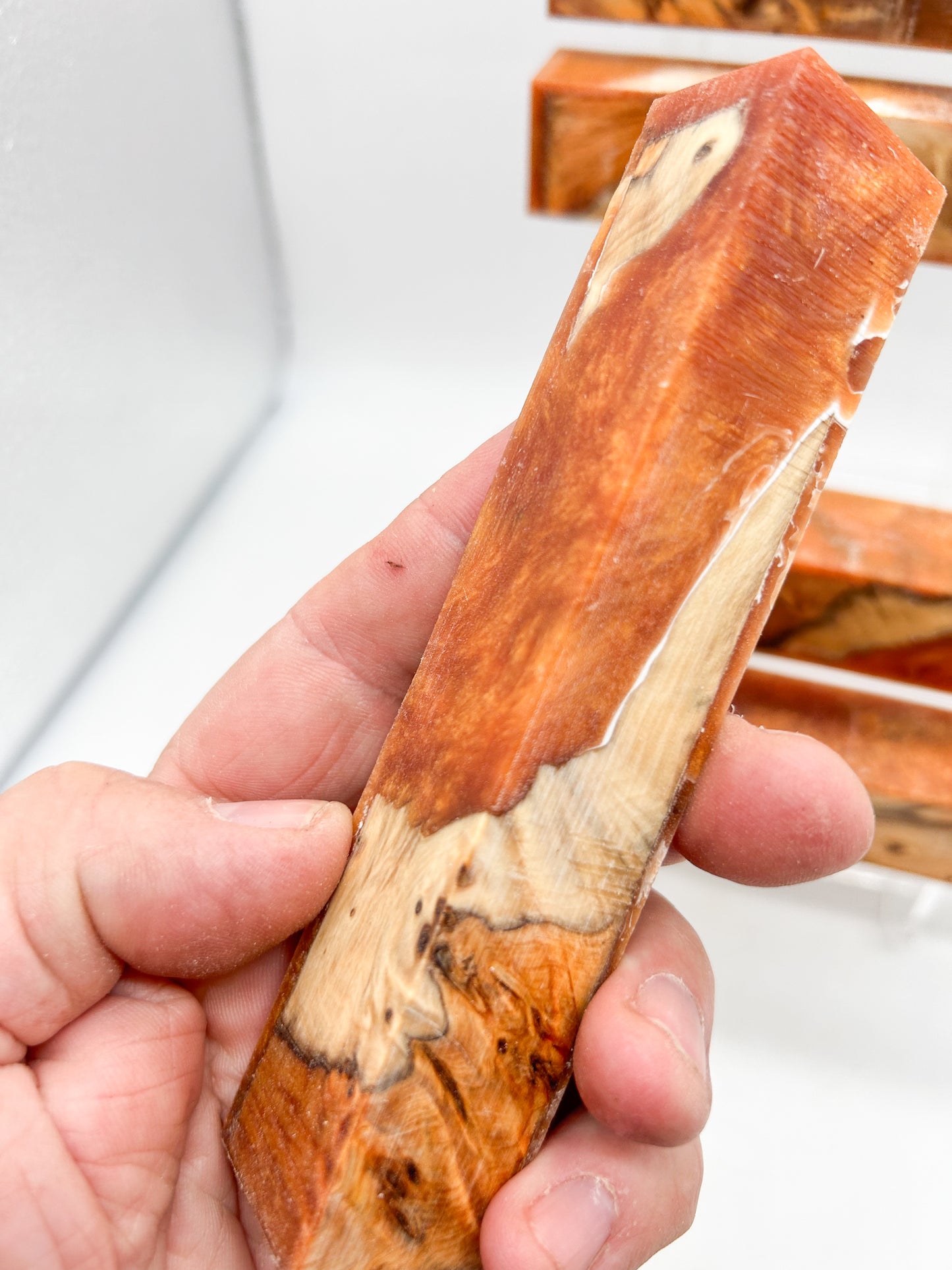 Yew Burr / Burl | Antique Gold with a hint of White | Alumilite Resin Pen Blanks