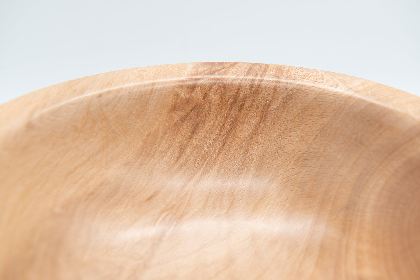 Deep ORANGE Beech Wooden Bowl 19cm x 8cm - Very Unique, Wood Turned Bowl