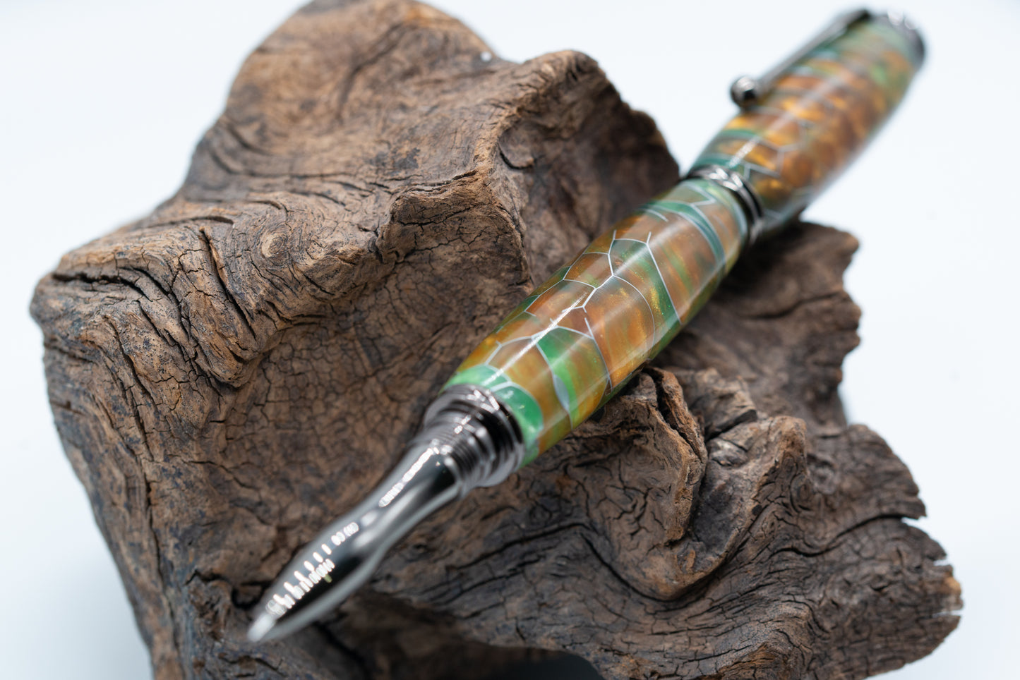 Imitation SNAKE SKIN Resin Cast Ball Point Pen